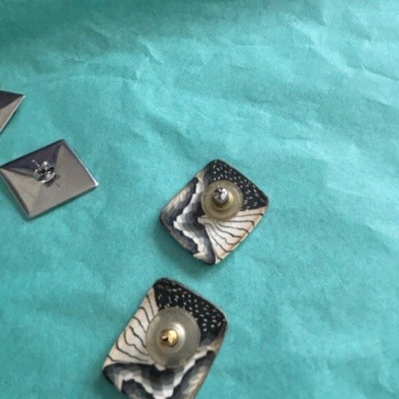 5 pairs of classic color earrings - Picture 7 of 9